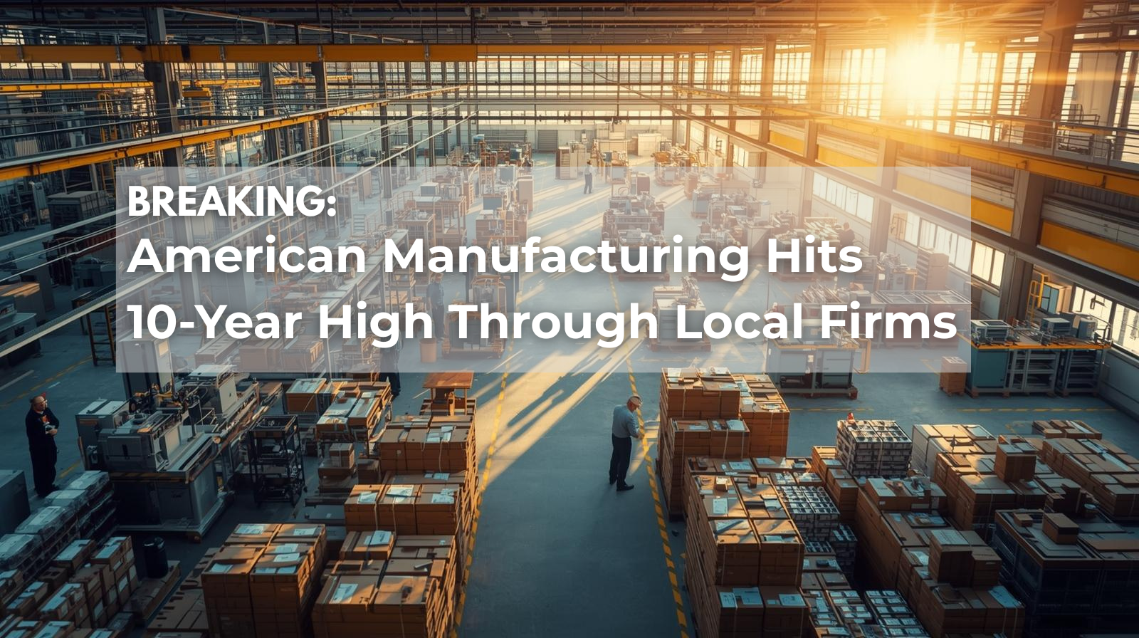 Breaking: American Manufacturing Hits 10-Year High Through Local Firms
