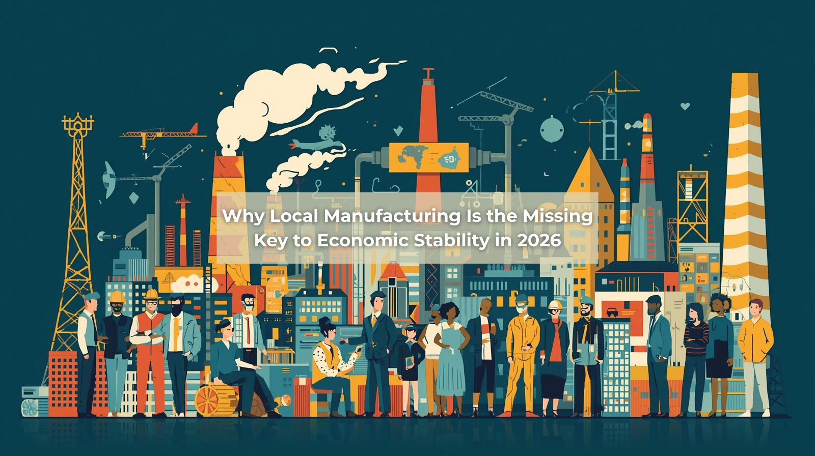 featured image with text overlay "Why Local Manufacturing Is the Missing Key to Economic Stability in 2026"